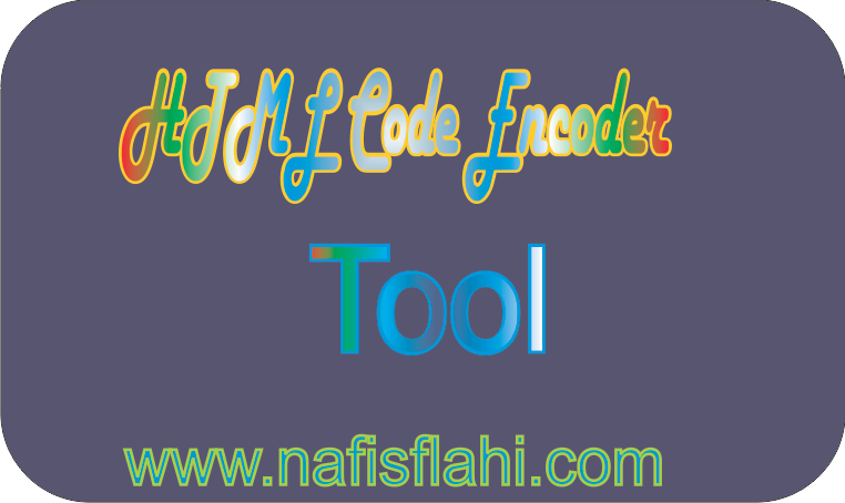 Add html encoder tool in blogspot