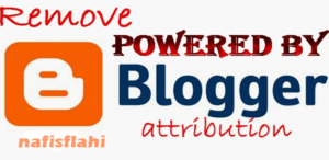 Remove Powered By Blogger