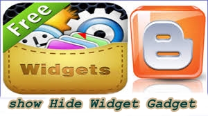 Show Hide Widget Gadget in Homepage Static Page in blogger