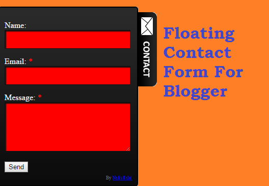 How To Add Beautiful Floating Contact us Widget in Blogger Blog