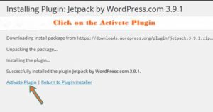 install jetpack plugin