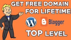 get free Domain like .com .net .org for Lifetime