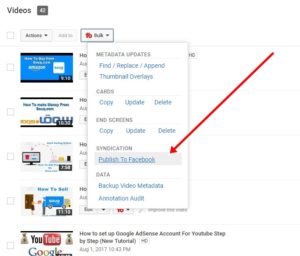 Bulk Publish To Facebook