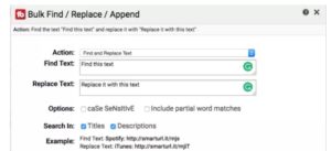 Find Replace Append