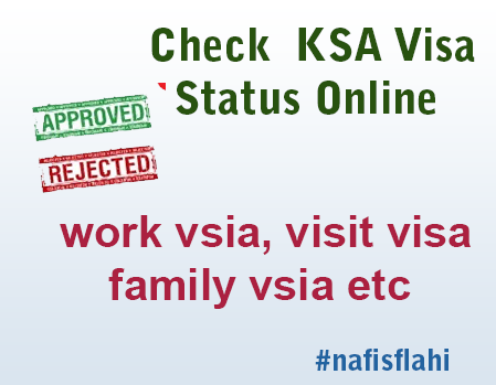 How to check visit visa status ksa