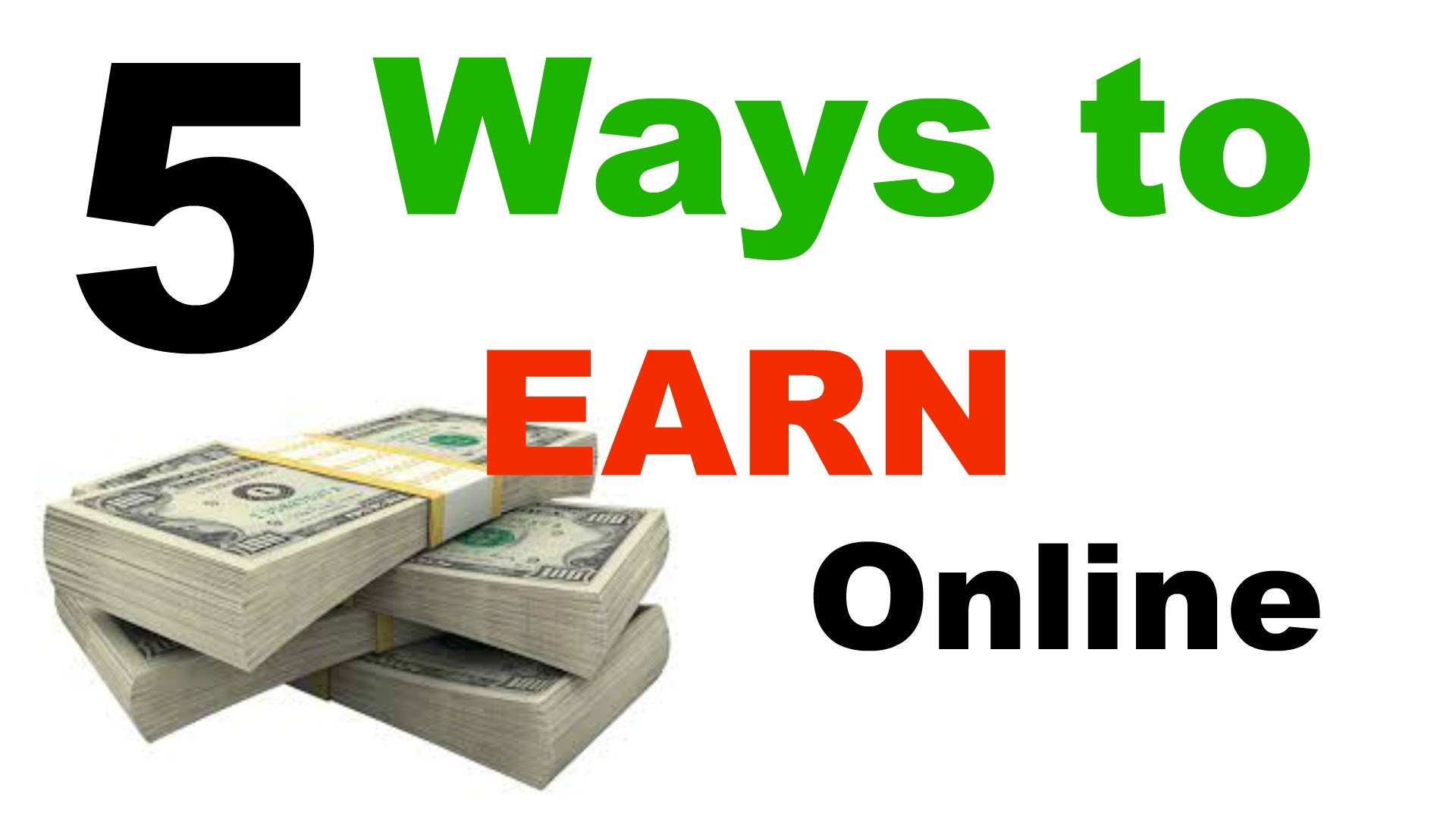 5 ways to make money online