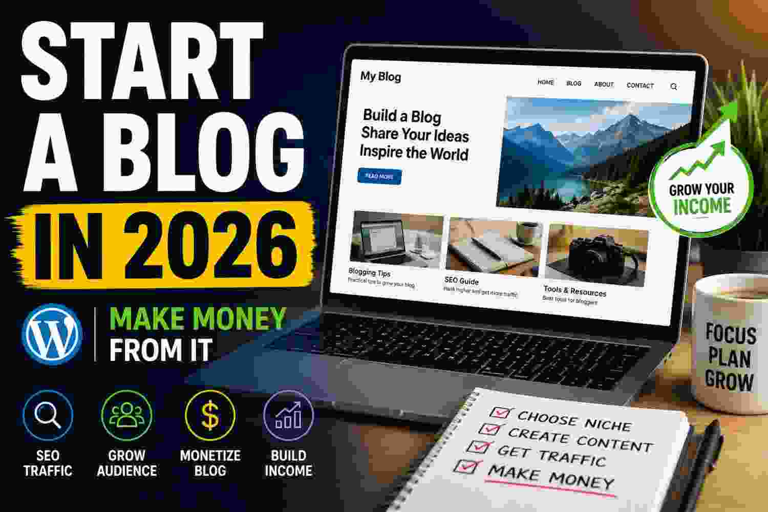 how to start a blog in 2026